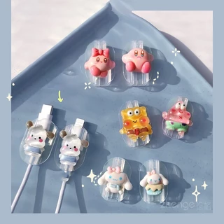 【ส่งจากไทย มาใหม่】Cable Bite ที่กันสายหัก ลายการ์ตูน cable protector สำหรับ สายชาร์จ iP/Type-C