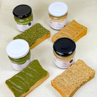 เนยถั่วคลีน เนยถั่วอัลมอนด์100% รสออริจินัล เนื้อละเอียด Almond butter ไม่ใส่น้ำตาล