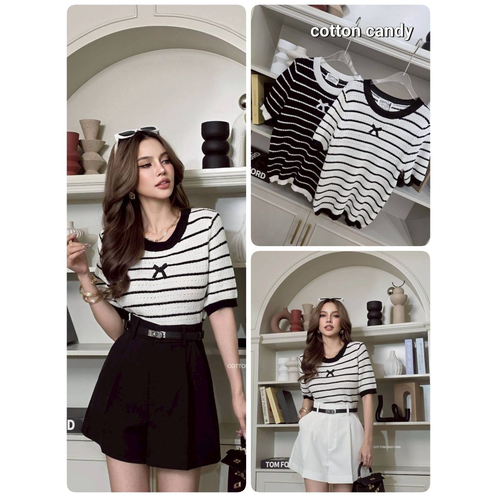 #Cotton Candy🍭เสื้อทอพรีเมี่ยม New  Nitty korea