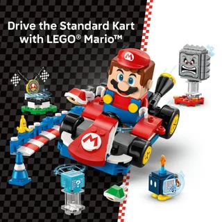 LEGO Super Mario 72043 Mario Kart – Interactive LEGO Mario & Standard Kart (278pcs.), Building Blocks, Kids Toy
