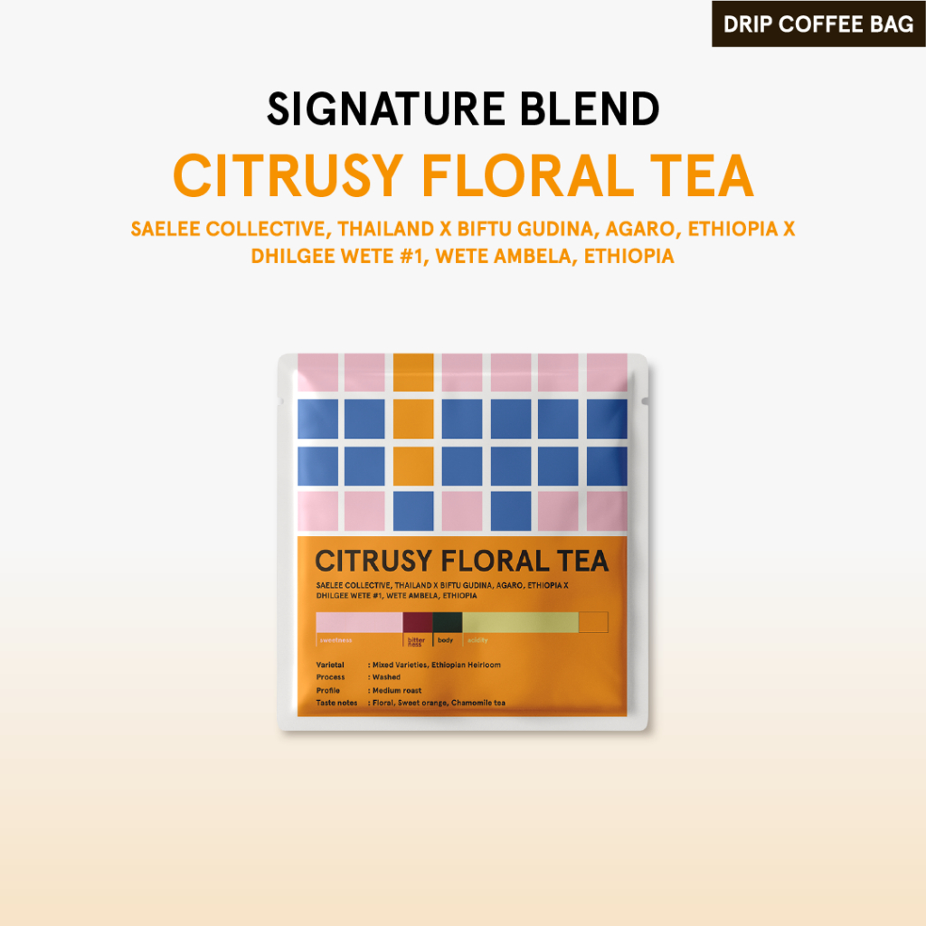 Citrusy Floral Tea Drip Bag