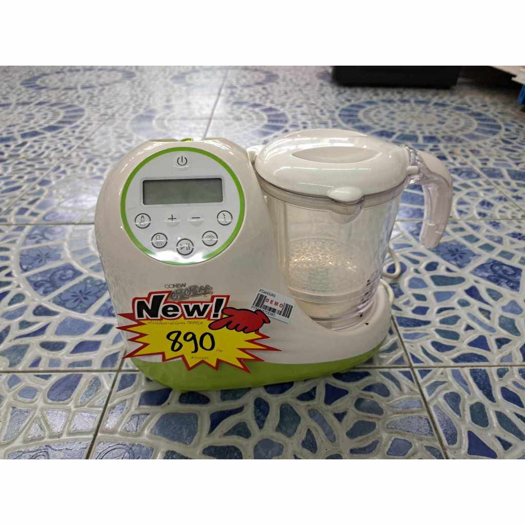 เครื่องนึ่งปั่นอาหารดิจิตอล ยี่ห้อ OONEW สีเขียวขาว #525487