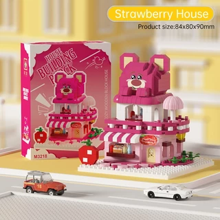 SR ตัวต่อการ์ตูน Sanrio ซีรีส์ ร้านเล็กน่ารัก ประกอบง่าย ของขวัญสุดพิเศษสำหรับเด็กผู้หญิง