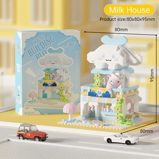 SR ตัวต่อการ์ตูน Sanrio ซีรีส์ ร้านเล็กน่ารัก ประกอบง่าย ของขวัญสุดพิเศษสำหรับเด็กผู้หญิง