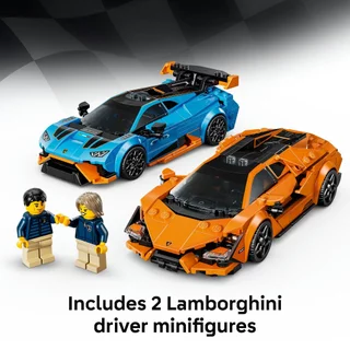LEGO Speed Champions 77238 Lamborghini Revuelto & Huracán STO (607pcs.), Building Blocks, Kids Toy