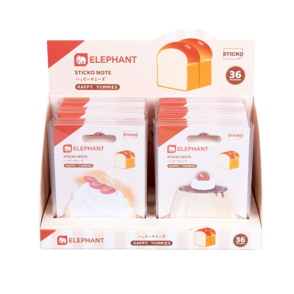 Elephant กระดาษโน๊ตกาวในตัว แฟนซี Sticko Notes 