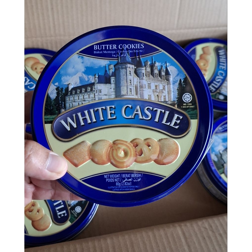 คุกกี้พระราชวัง คุกกี้เนยสด ปลีก แบ่งขาย white castle butter cookies ขนาด 80g.-70g.