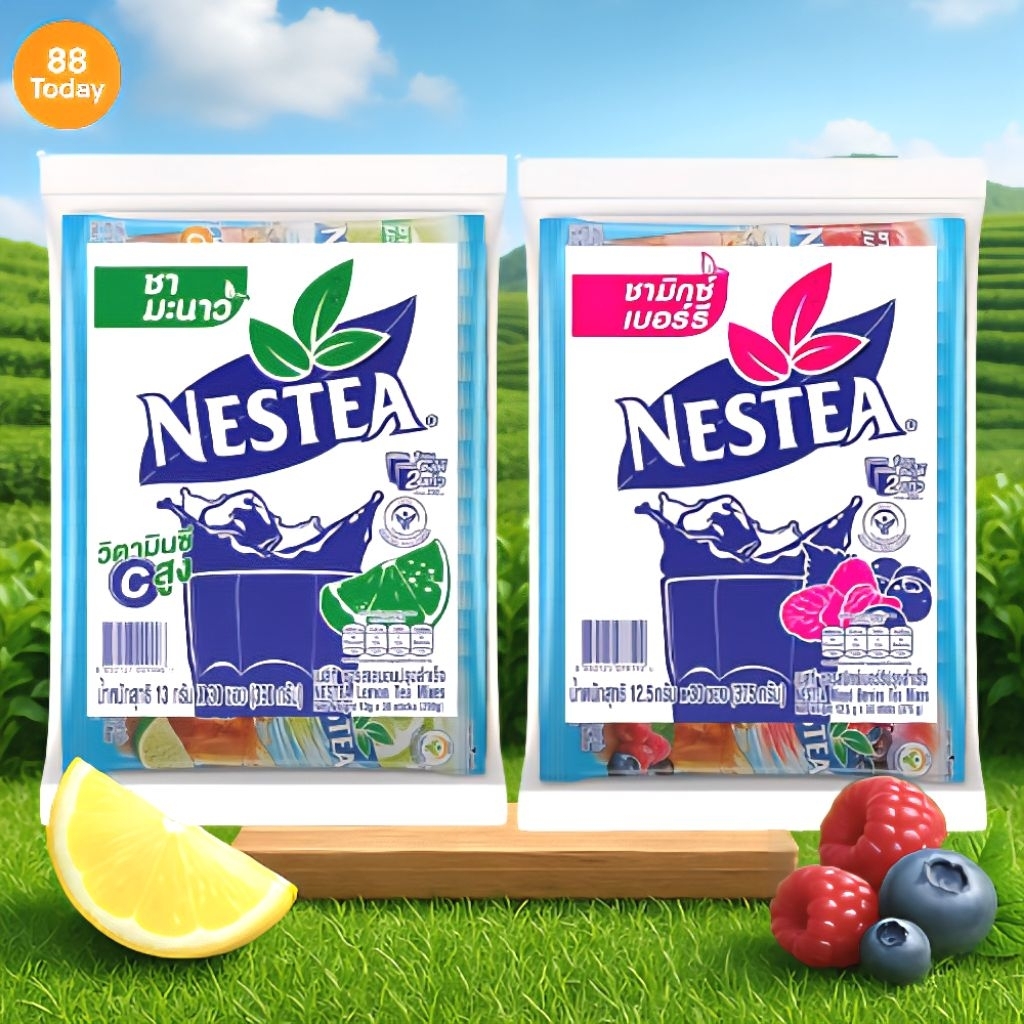 🔥พร้อมส่ง🔥เนสทีชามิกซ์เบอร์รี​ เนสทีชามะนาว​ ​NESTEA ขนาด 30 ซอง