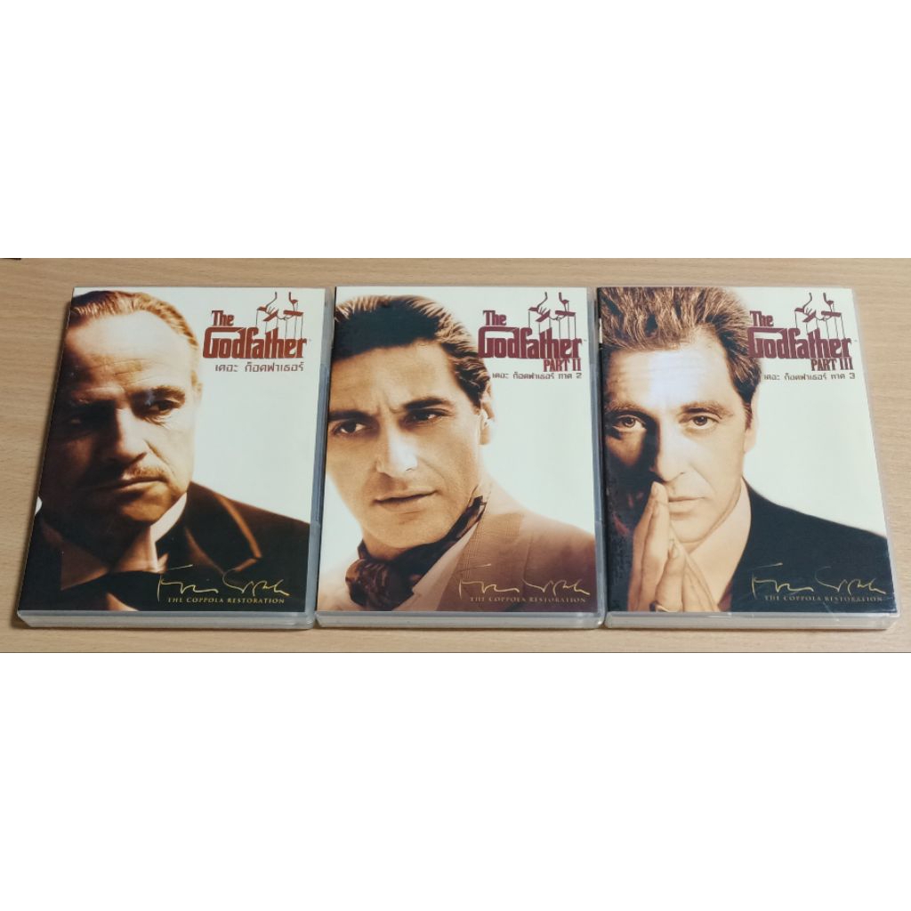 THE GODFATHER 1-2-3 ภาพยนตร์แผ่น DVD เสียงต้นฉบับภาษาอังกฤษ/บรรยายไทย