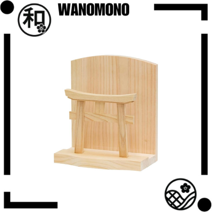 ottostyle.jp Shinto Shrine Torii Gate Wall-Mounted Amulet Holder Stylish Rental Simple Modern Plaste