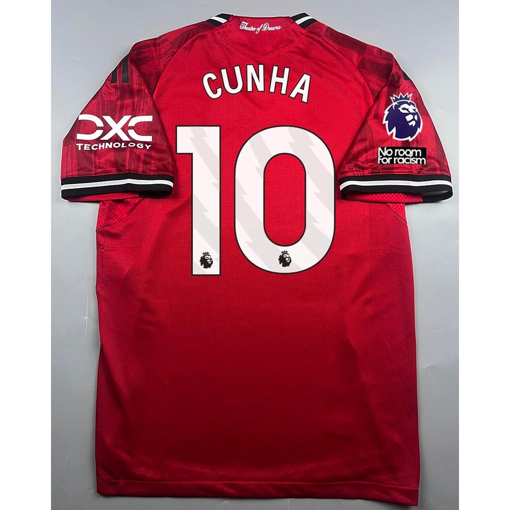 เสื้อบอล เพลเย่อ แมนยู เหย้า 2025-26 Player Man U Home10 CUNHA อาร์มพรีเมียร์ลีค ผ้าทอเกรดดีที่สุด ส