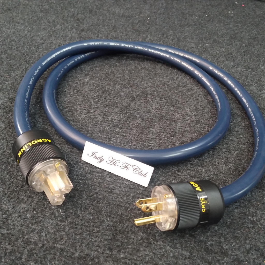 แบบไม่หุ้มตาข่าย สายไฟคุณภาพสูง Furukawa  หัว +ท้าย Acrolink CRYO ทองแดง,โรเดียมและแบบชุบทอง