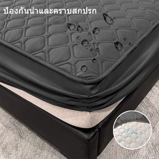 ผ้ารองกันเปื้อน ผ้าปูที่นอนกันน้ำ 3ฟุต/3.5ฟุต/5ฟุต/6ฟุต รัดมุม 4 ด้าน นุ่มนอนสบาย ระบายอากาศได้ดี พร้อมป้องกันไรฝุ่น