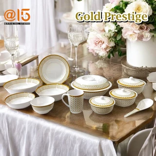 จาน-ชามเมลามีน Superware ลาย Gold Prestige (โกลด์ เพรสทีจ)