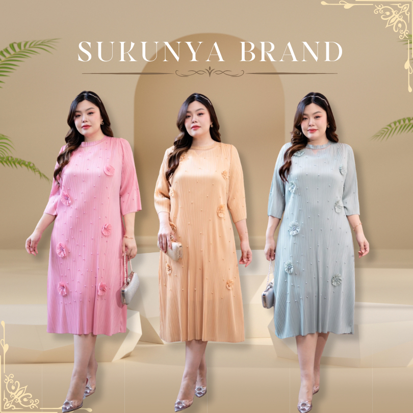 Sukunya 6781🔸ชุดอัดพลีทคอปก(พลีทไม่แตก)🔸ตรงชุดคอตอกมุกอย่างดี🔸‼️️️พิเศษรุ่นนี้ตัวซับในแถมฟรีค่ะ‼️️️