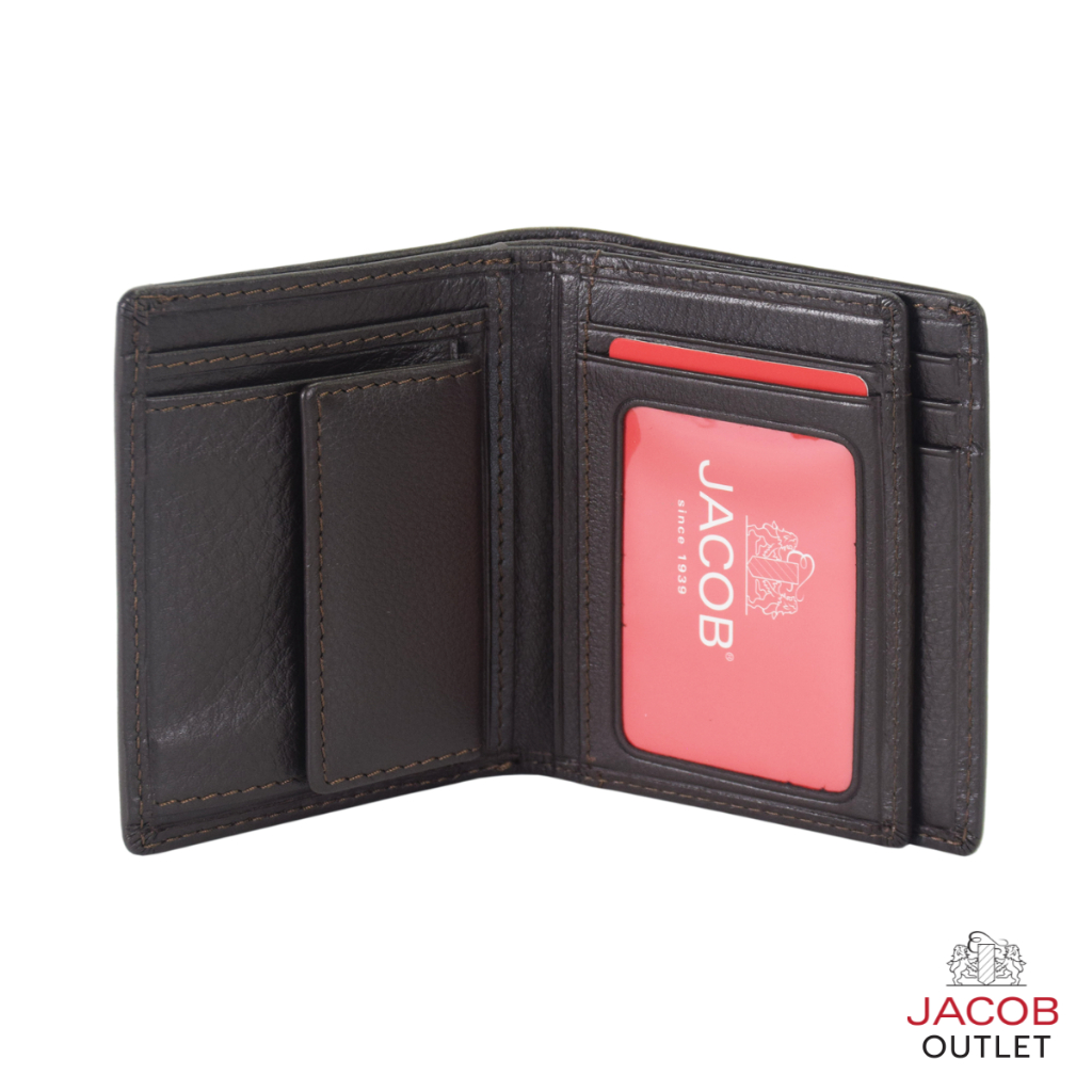 JACOB กระเป๋าสตางค์ชายหนังนิ่ม พร้อมช่องใส่รูปภาพและช่องเก็บเหรียญ รุ่น 22598 - รูปที่ 6