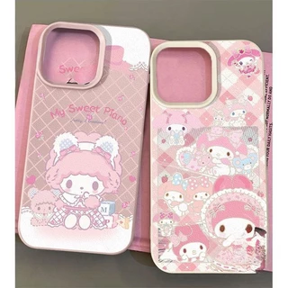 เมโลดีเคสไอโฟน สำหรับ IPhone 13 16 15 12 11 14 Pro Max XS XR X 8Plus 7Plus Max 7 8 Plus SE เคสป้องกันโทรศัพท์มือถือ
