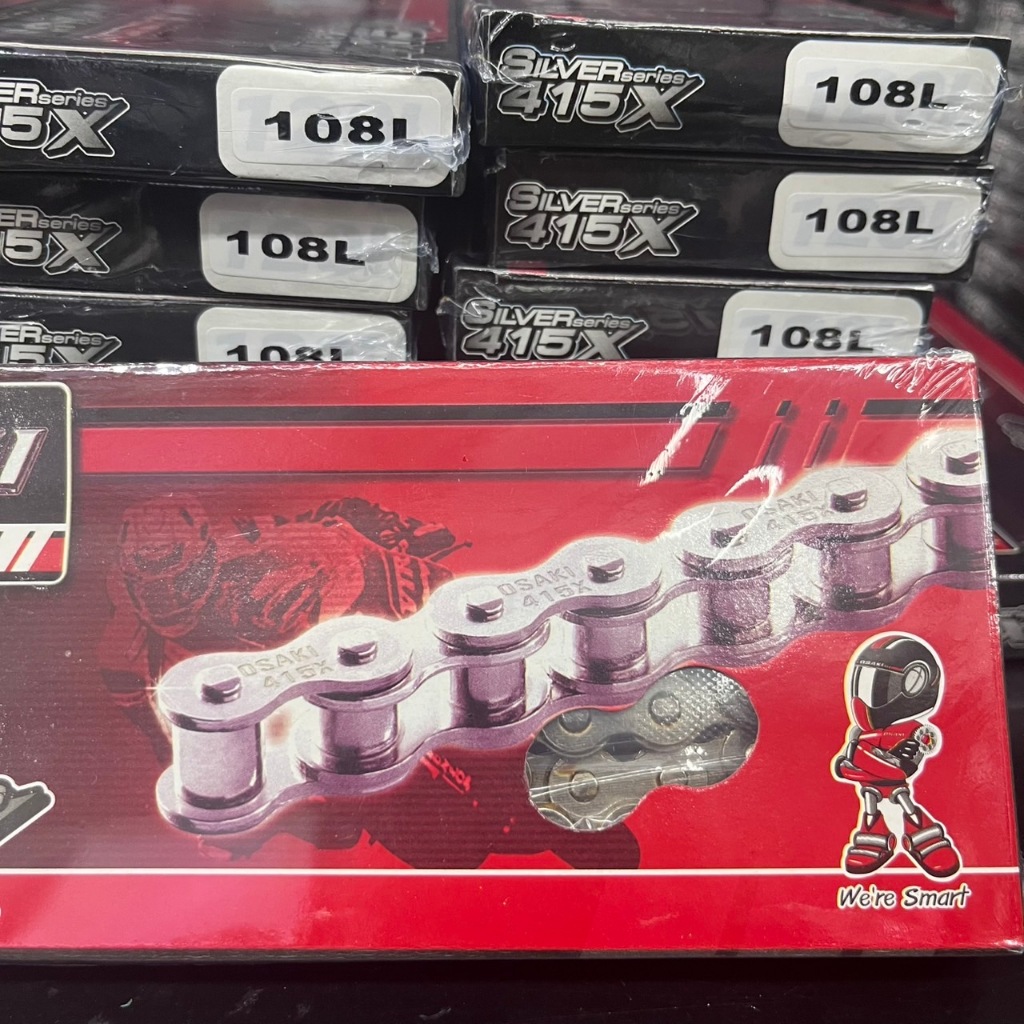 โซ่เลส OSAKI  415 ยาว 106ข้อ 108ข้อ 132ข้อ เลือกความยาวได้ - รูปที่ 5