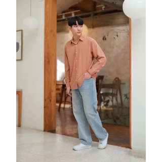 เสื้อเชิ้ตแขนยาว คอปกผู้ชาย SEPTEMBER มีไซต์ M L XL 2XL (16 เฉดสี) Man Clothing