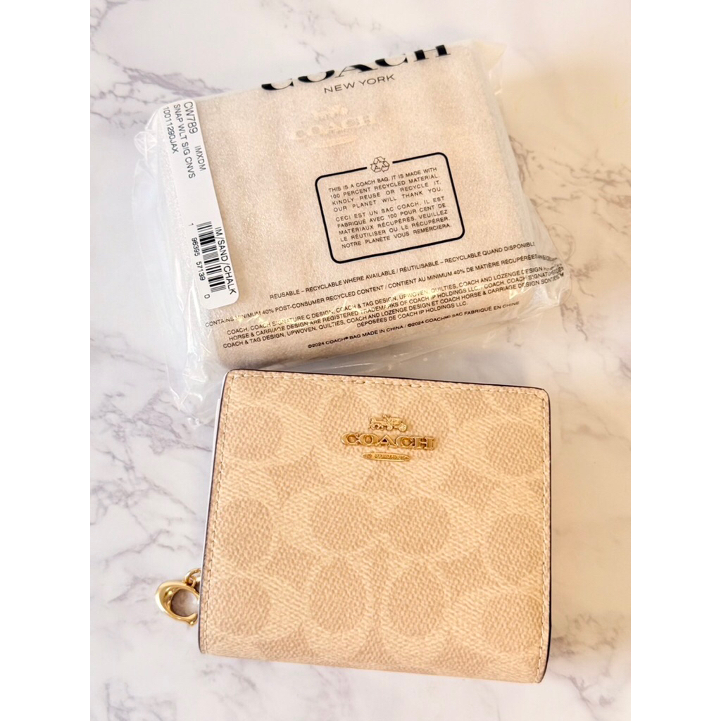 (สด-ผ่อน)รุ่น CW789กระเป๋าสตางค์C✩ach  ของเเท้100%