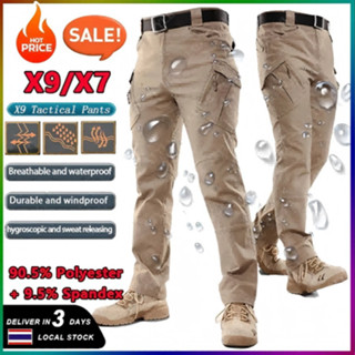 IX9/IX7 กางเกงยุทธวิธีผู้ชาย กางเกงยุทธวิธีกันน้ำ กางเกง tac…