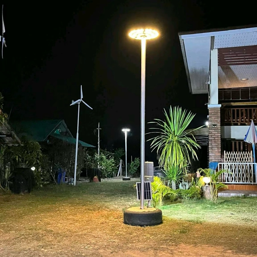 BIN UFO โซล่าเซลล์ รุ่น500000W 3ชั้น ขนาด 61 ซม สว่างถึงเช้า U02 - รูปที่ 6