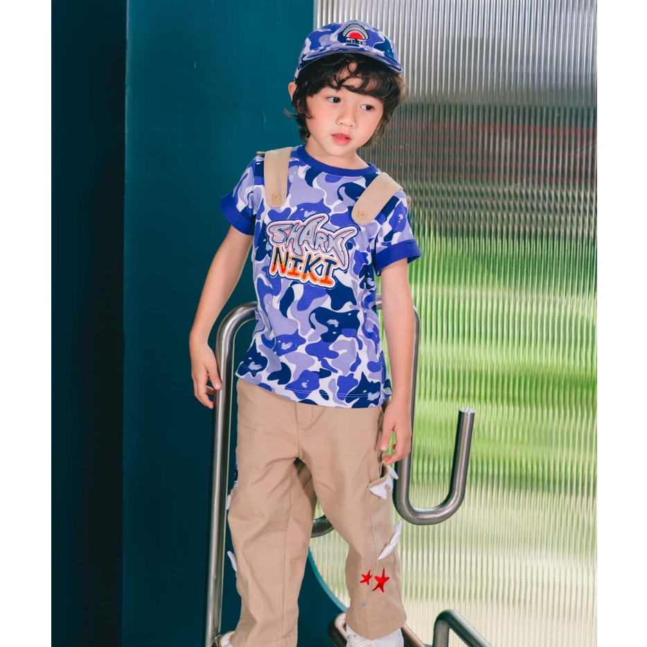 NIKI BEBE - Top & Pants เสื้อยืดปกเอี๊ยมกางเกงขายาว