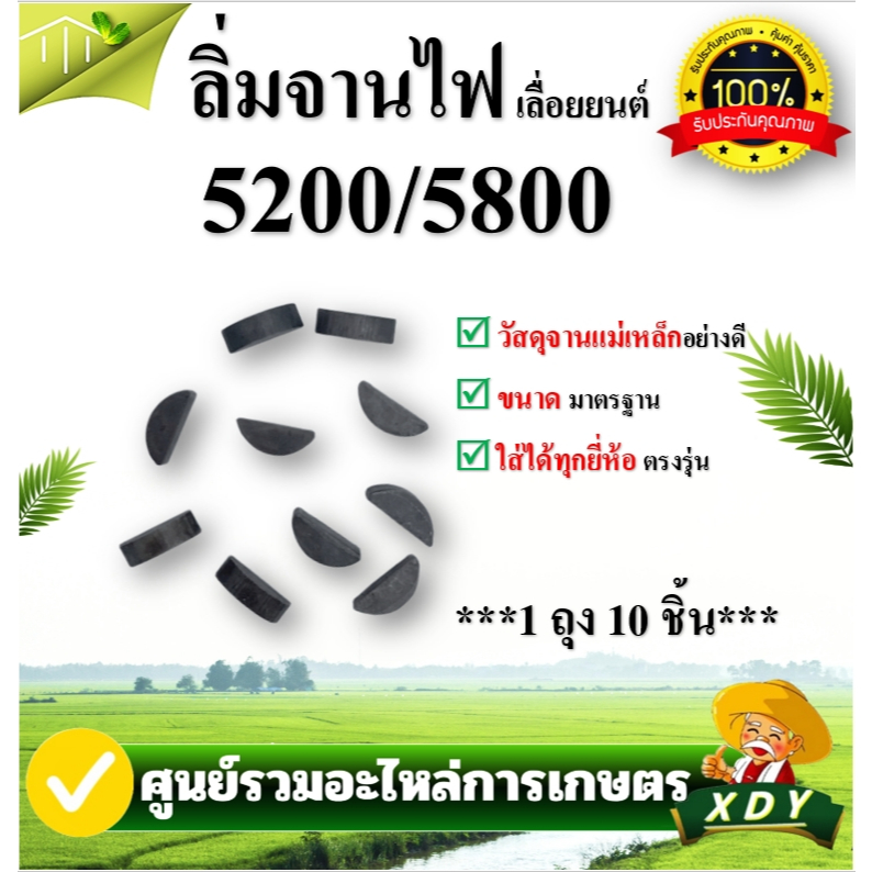👍XDY ประกับซีล ประกับลูกปืน เครื่องเลื่อยไม้ เลื่อยยนต์ รุ่น 5200 5800 ลิ่มข้อเหวี่ยง ลิ่มจานไฟ รุ่น5200 (1ถุง10ชิ้น)