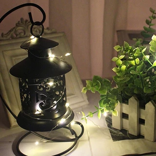 ( รวมแบตเตอรี ่ ) ไฟ LED String Fairy 3 โหมดโคมไฟตกแต ่ งในร ่ มและกลางแจ ้ งกันน ้ ํา