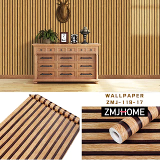 【Free Tools】45x1000cm สติ๊กเกอร์ลายไม้ สติกเกอร์ติดผนัง PVC ลายไม้ วอลเปเปอร์มีกาวในตัว กันน้ำ สติกเกอร์ติดโต๊ะ