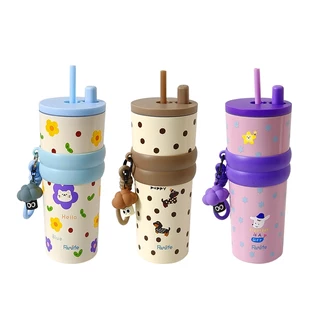 แก้วสแตนเลส ใหม่การ์ตูน แก้วเยติ 316 แก้วกาแฟสแตนเลสสตีลพร้อมฝาปิด710ml กระติกน้ําเก็บอุณหภูมิ-249