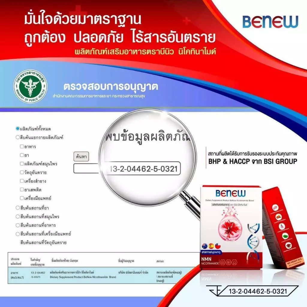 BeNew NMN Nicotinamide วิตามินต้านแก่ thumbnail 6