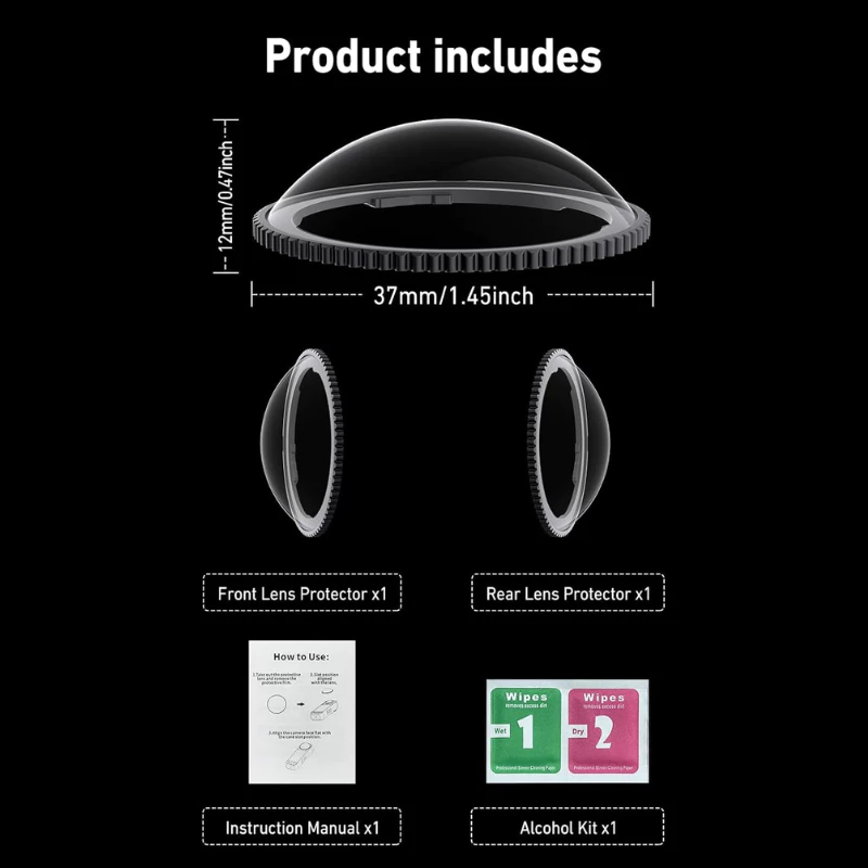 Telesin Insta360 X5 Lens Guards ชุดป้องกันเลนส์ thumbnail 9
