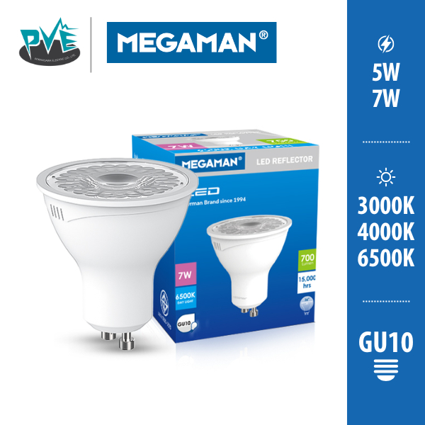 Megaman LED MR16 220V ขั้ว GU10
