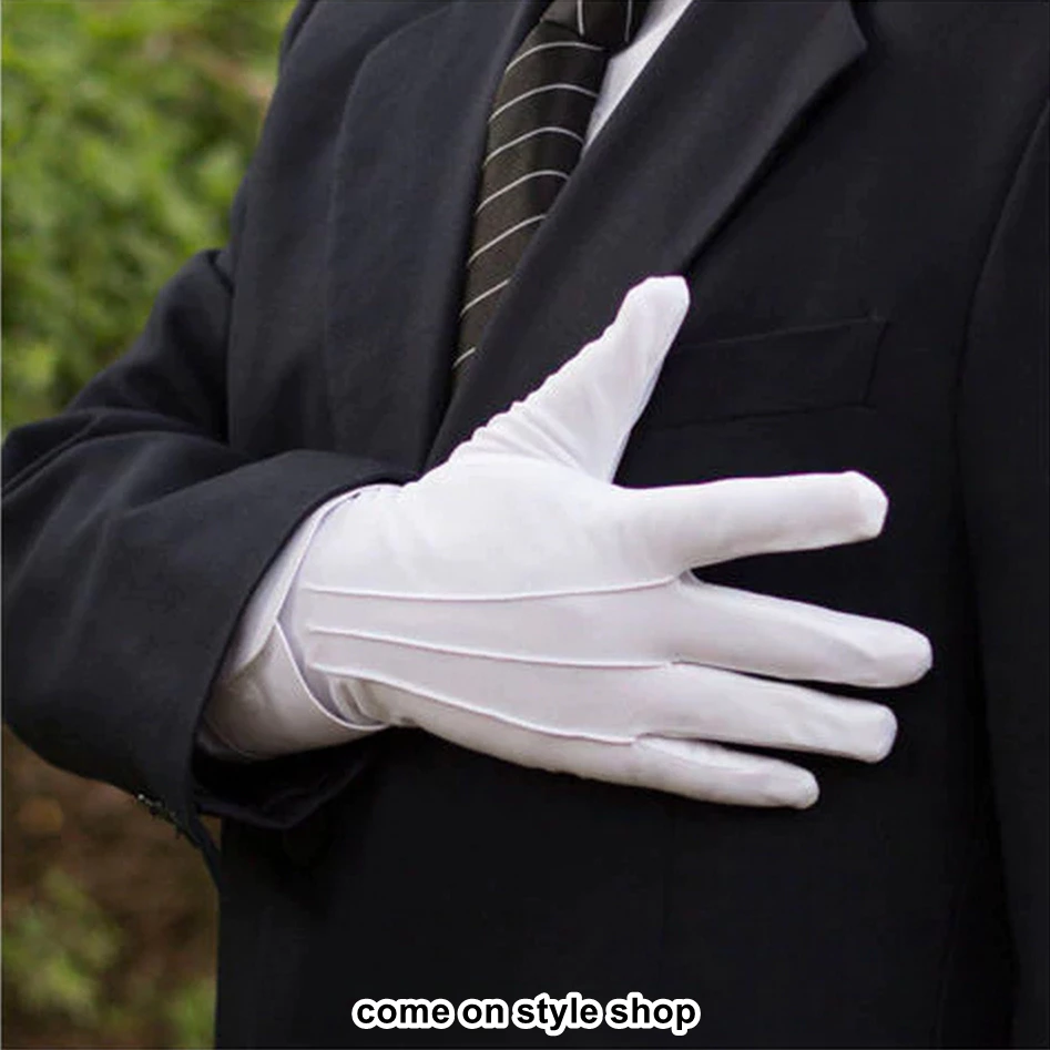 ถุงมือผ้าสีขาว สำหรับงานพิธีการ เต้น คอสเพลย์ thumbnail 4