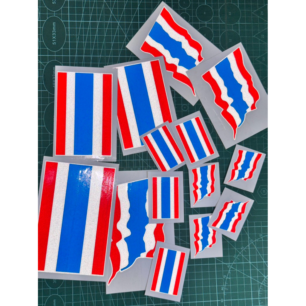 🇹🇭สติกเกอร์สะท้อนแสงPVCกันน้ำ#ธงชาติไทย🇹🇭 - รูปที่ 2