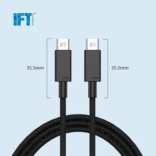 IFT CC100-CL27 สายชาร์จไอฟิกซ์ 100w และ 27w รูปแบบสาย C to C และ C to L ความยาวให้เลือก 1 ม.- 2 ม.