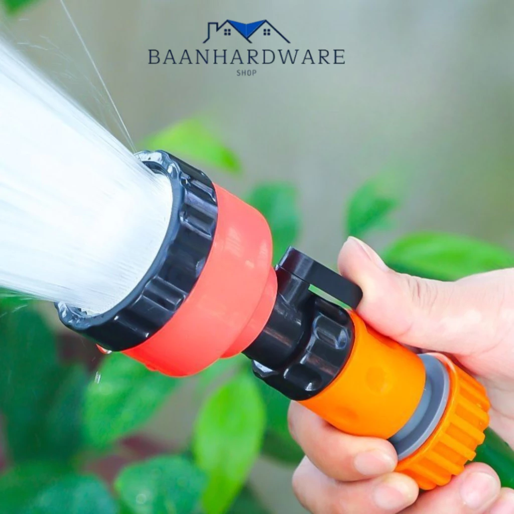 BAANHARDWARE หัวฝักบัวแรงดัน 2000รู ฝักบัวแรงดันน้ำ เชื่อมต่อท่อสำหรับการปลูกผัก ต่อสายยางรดน้ำ ER-U041