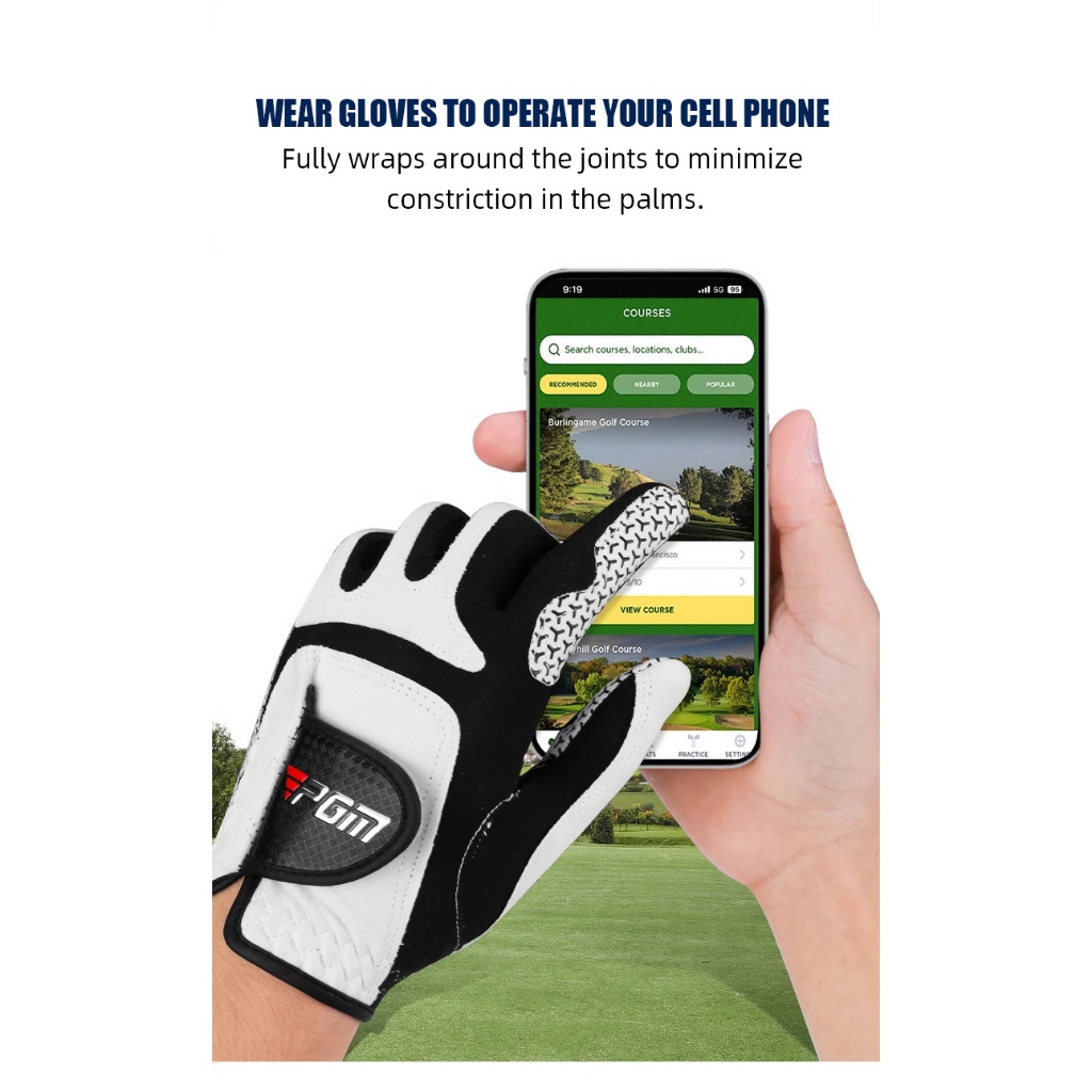 11GOLF ถุงมือกอล์ฟ ผู้ชาย ถุงมือเหนียวหนึบ PGM ST037 Golf Glove for men Lycra glove ราคา ถูกที่สุด ดีลบีเคเค แกลเลอรีภาพที่ 6