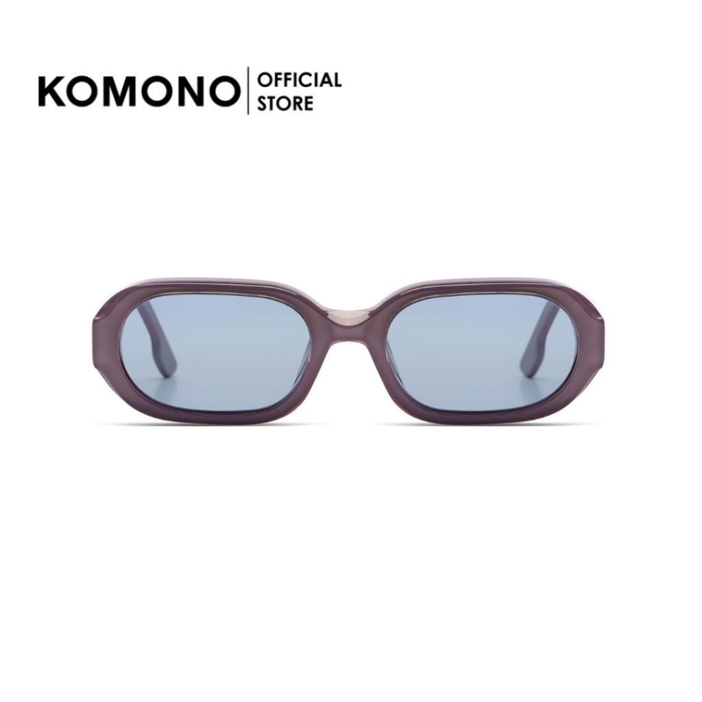 KOMONO Niki Lilac แว่นกันแดด ทรงสี่เหลี่ยมผืนผ้า สีม่วง กัน UV400