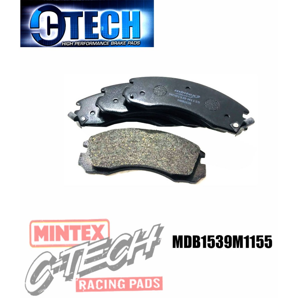 MINTEX C-Tech ผ้าเบรคเกรด Hi Performance ซี่รีย์ M1155 คู่หน้า มิตซูบิชิ MITSUBISHI (MB) Lancer Evol