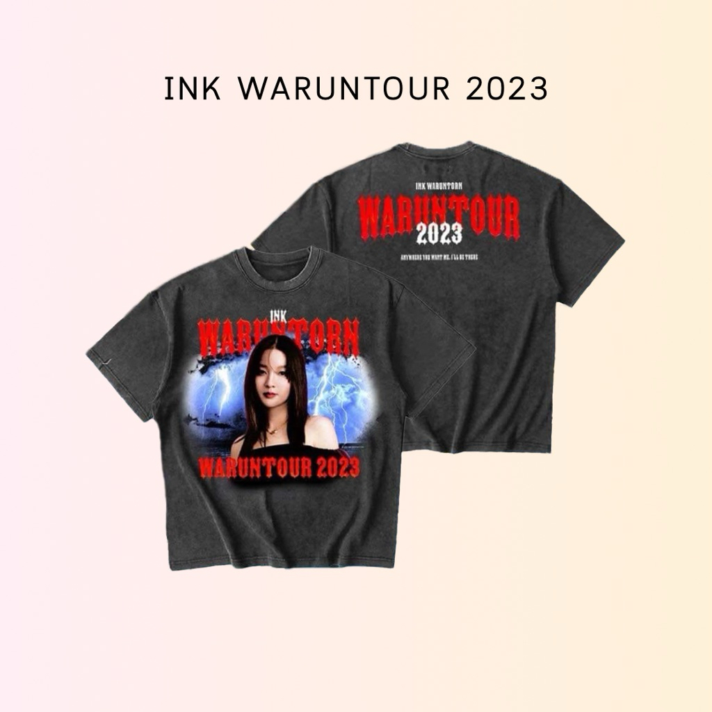 ink waruntorn เสื้อ INK WARUNTOUR 2023 ของแท้ / size XL อก 48 นิ้ว