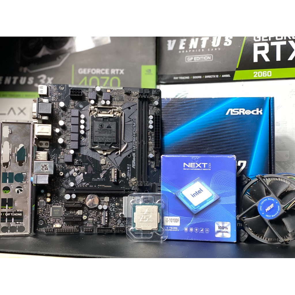 ชุดเซ็ท🌟i3-10100F+H470M-HDV M.2 มือสองมีประกันยาว✅