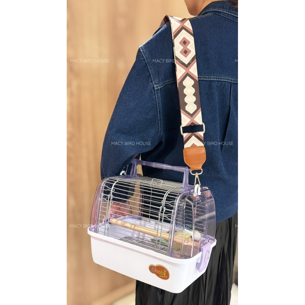 Shobi-AC1548สายสะพายกระเป๋า กล่องพกพาสัตว์เลี้ยง ขนาด5ซม. - รูปที่ 4