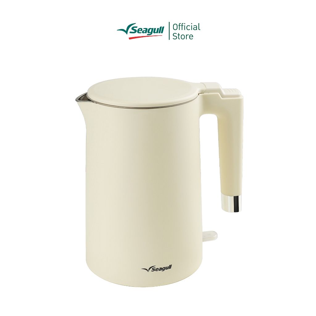 Seagull กาน้ำไฟฟ้าสองชั้น ขนาด 1.7 ลิตร (ครีม) Double Wall Electric Kettle