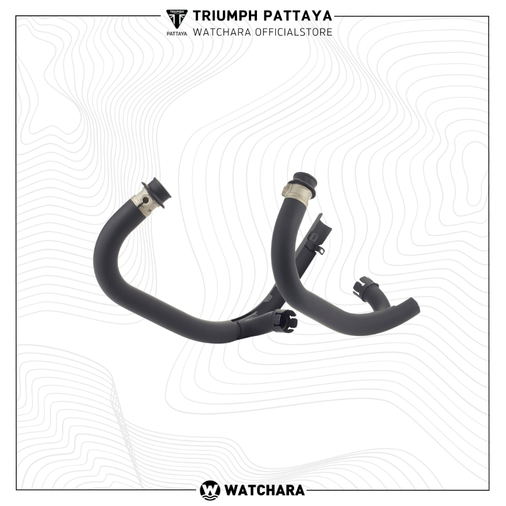 Triumph คอท่อ EXHAUST HEADERS BLK PAIR สำหรับมอเตอร์ไซต์ (ตัวแทนจำหน่ายอย่างเป็นทางการ)
