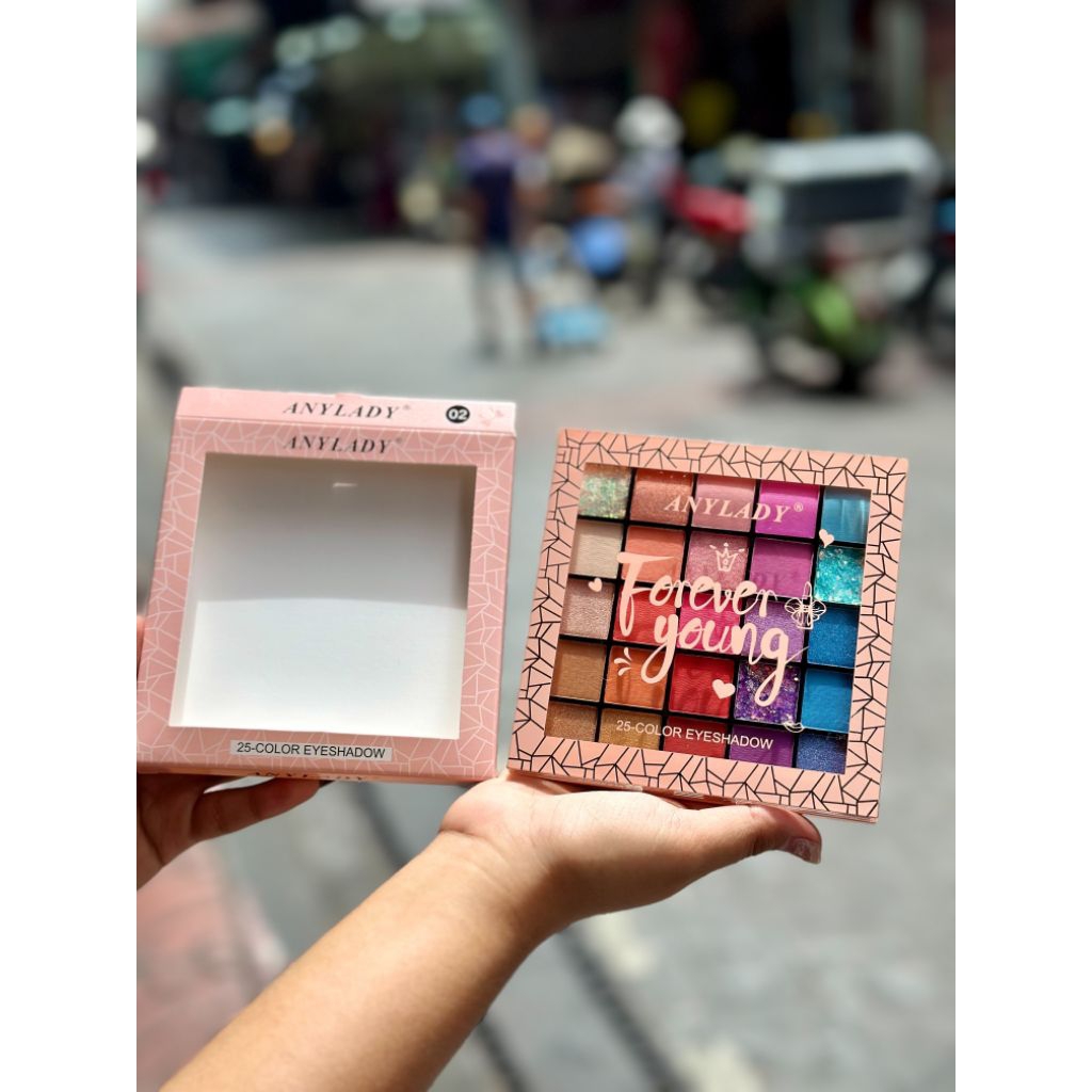 ทาตา25สี อายแชโดว์พาเลท ประกายชิมเมอร์ Eyeshadow