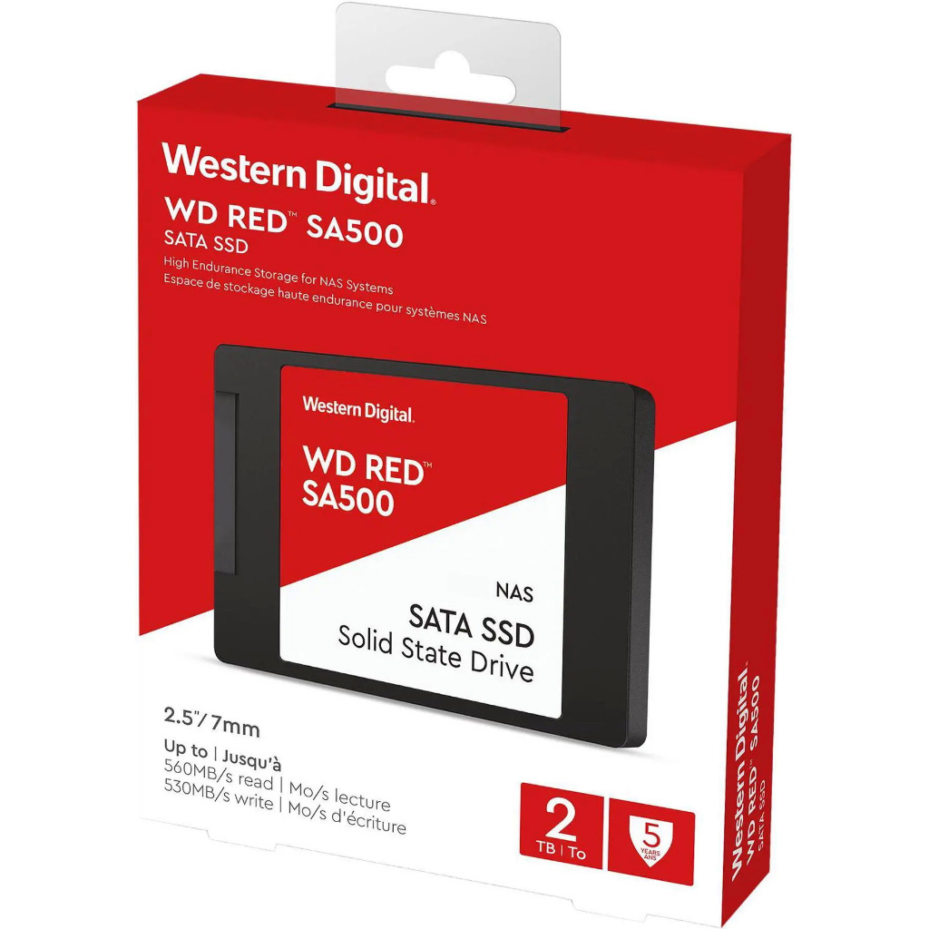 2TB WD Red SA500 NAS SATA SSD  2.5" WDS200T2R0A