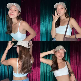 (มาแรง!) Love me ครอป บรา ผ้าคอตตอน ใส่ออกกำลังกายได้ Sport bra - PIMWAAR