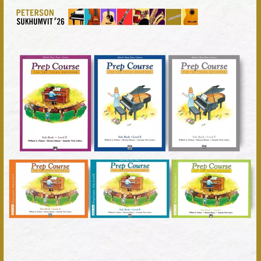 หนังสือเรียนเปียโน Alfred's Basic Piano Prep Course: Solo Book